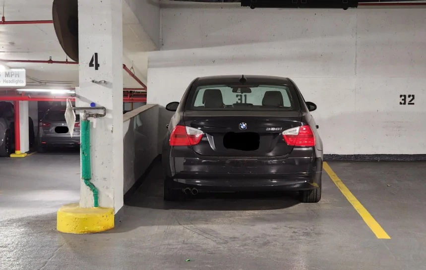 Porsche Taycan 94 inch wide parking spot possible? narro