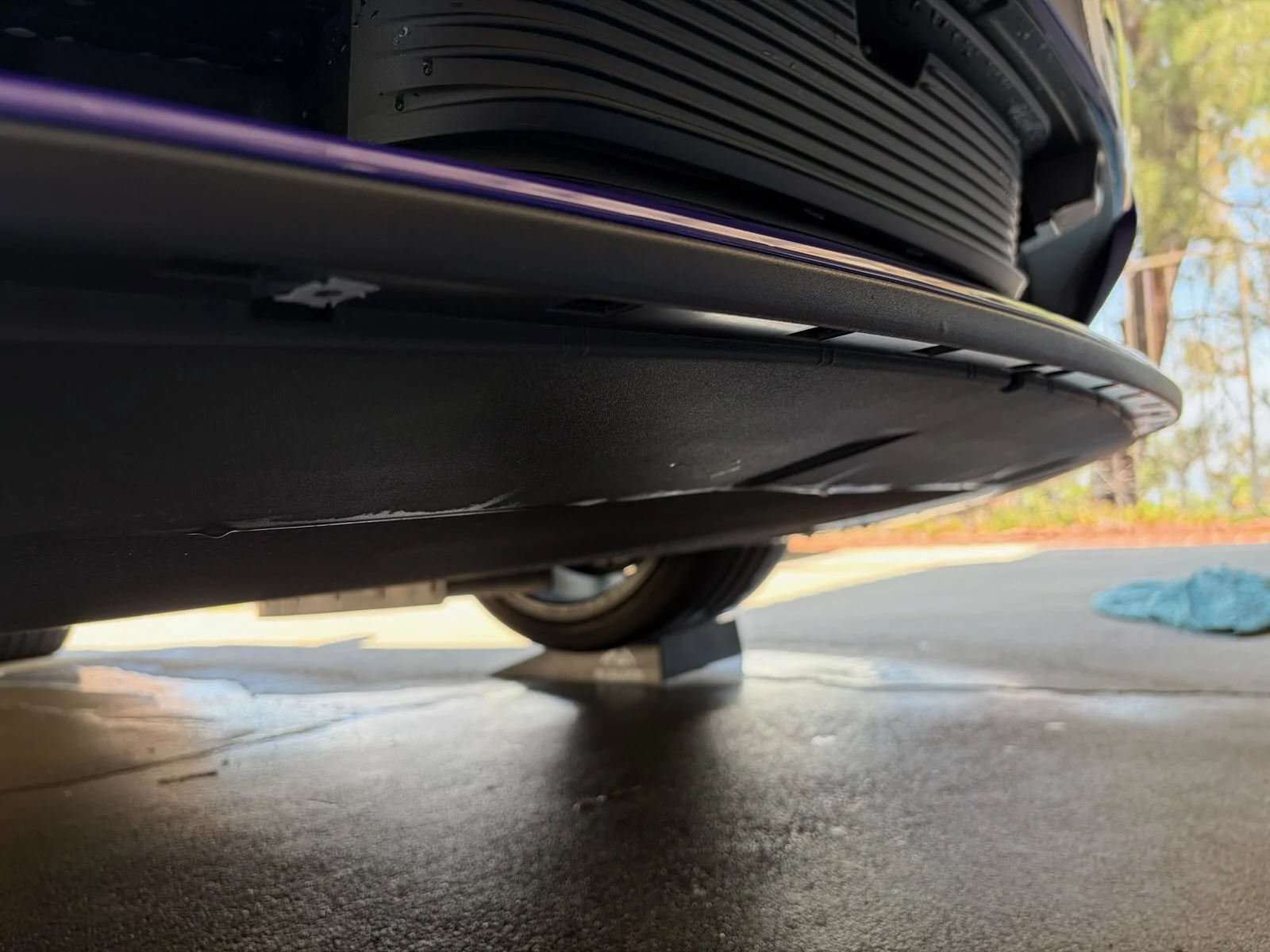 Porsche Taycan Turbo GT front lip replacement IMG_20260520_142005