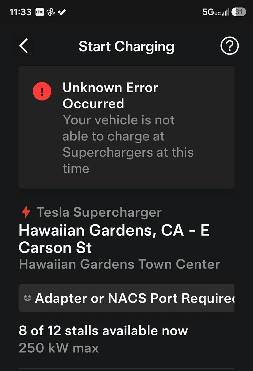 Porsche Taycan Does 2020 Taycans have problems at Tesla superchargers? Screenshot_20260526_233339_Tesla