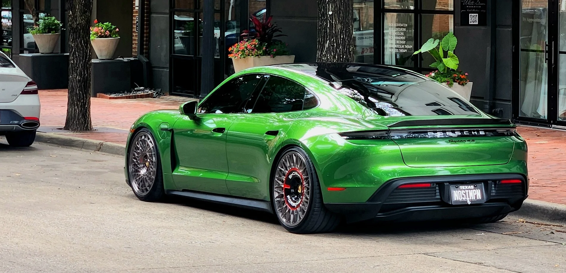Porsche Taycan Mamba Green Taycan 4S Gen J1.1 on custom wheels & lowering 1000040014