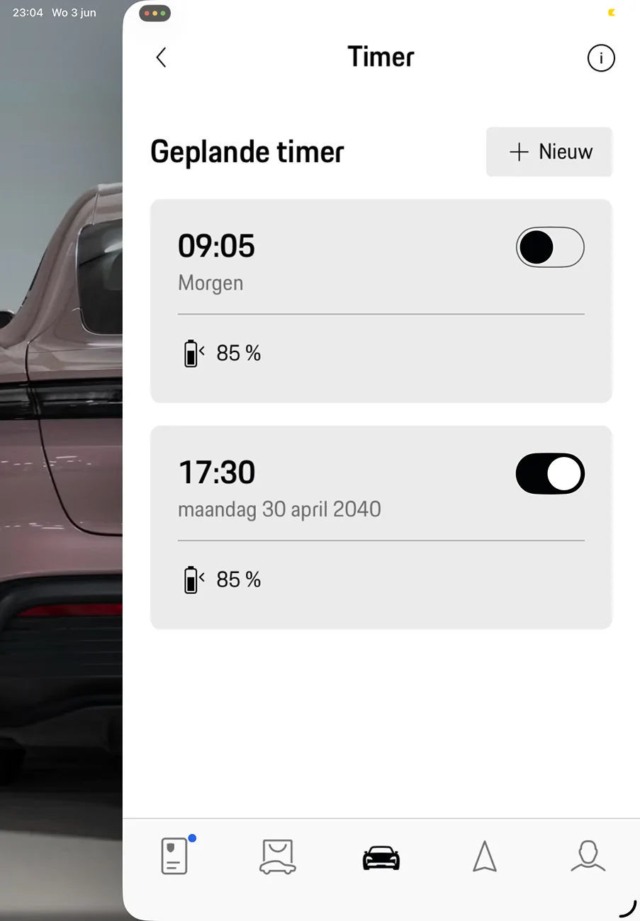 Porsche Taycan How to stop a charge (@home)  from the application? IMG_0027