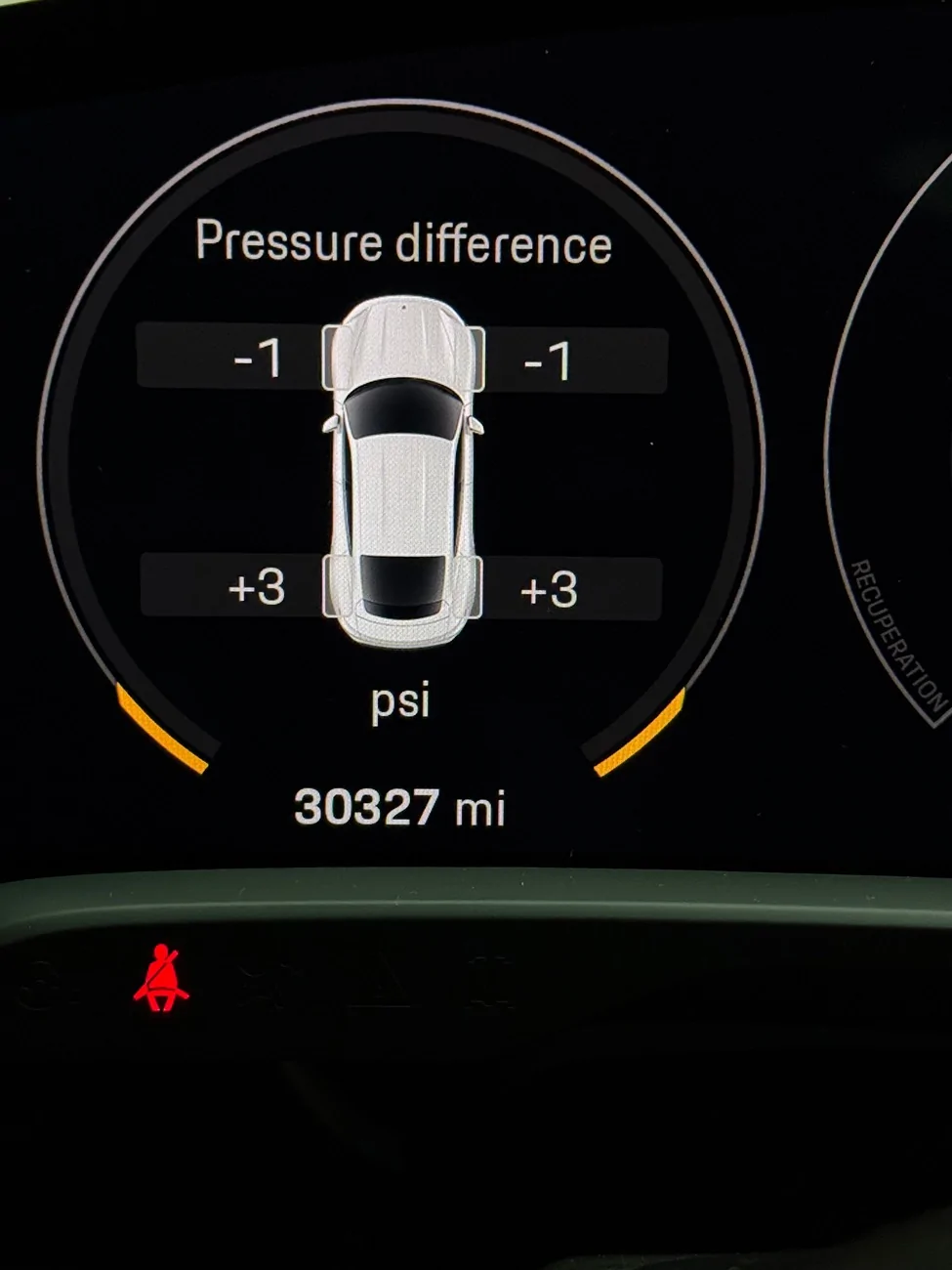 Porsche Taycan Tire Difference vs Tire Pressure Meaning IMG_7192
