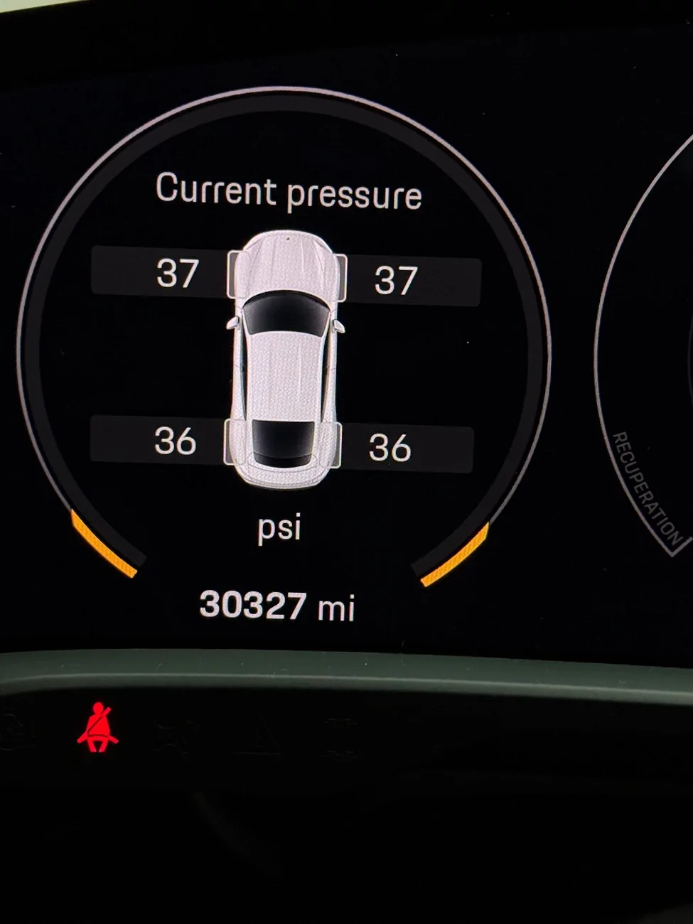 Porsche Taycan Tire Difference vs Tire Pressure Meaning IMG_7193