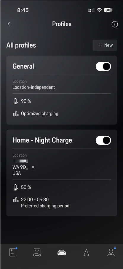 Porsche Taycan How to stop a charge (@home)  from the application? 1780631916956-f7