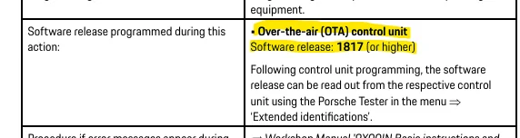 Porsche Taycan TSB:  Complaints [AKA 'Navi Hangs'] About System Stability, Navigation Operation and Charge Planning in the PCM [software v. 3892] - May 26, 2026 1780749715076-kk