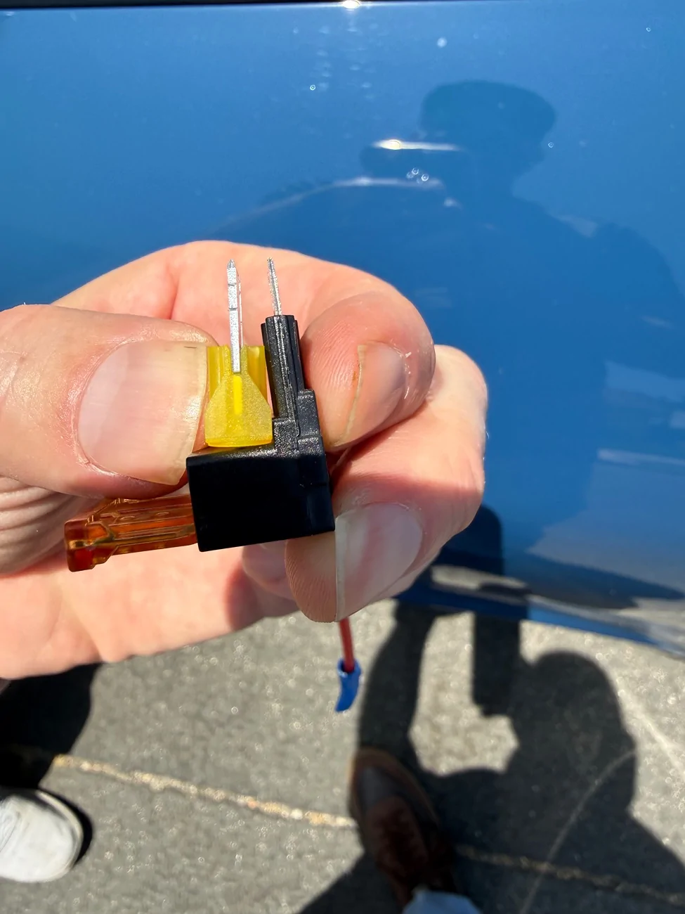 Porsche Taycan Correct tap for dashcam install-2025 Taycan 4S CT IMG_4096