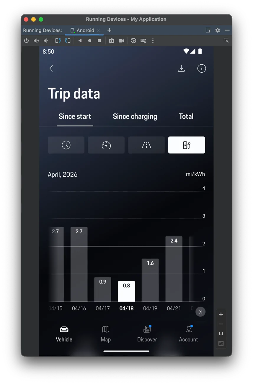 Porsche Taycan kwh/mile how low can you go Screenshot 2026-06-16 at 8.50.33 PM
