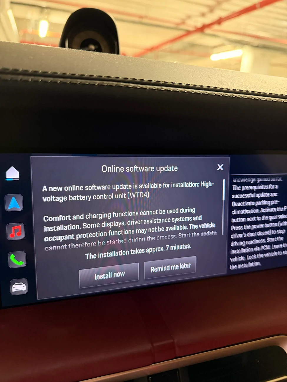 Porsche Taycan OTA Update - WTD4 - Battery monitoring tempImageqerRcP