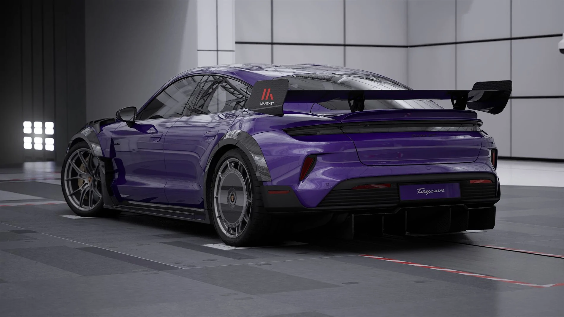 Porsche Taycan Official: Manthey Kit for the Turbo GT with Weissach (Nordschleife lap record: 6:55.533) N40F70~1
