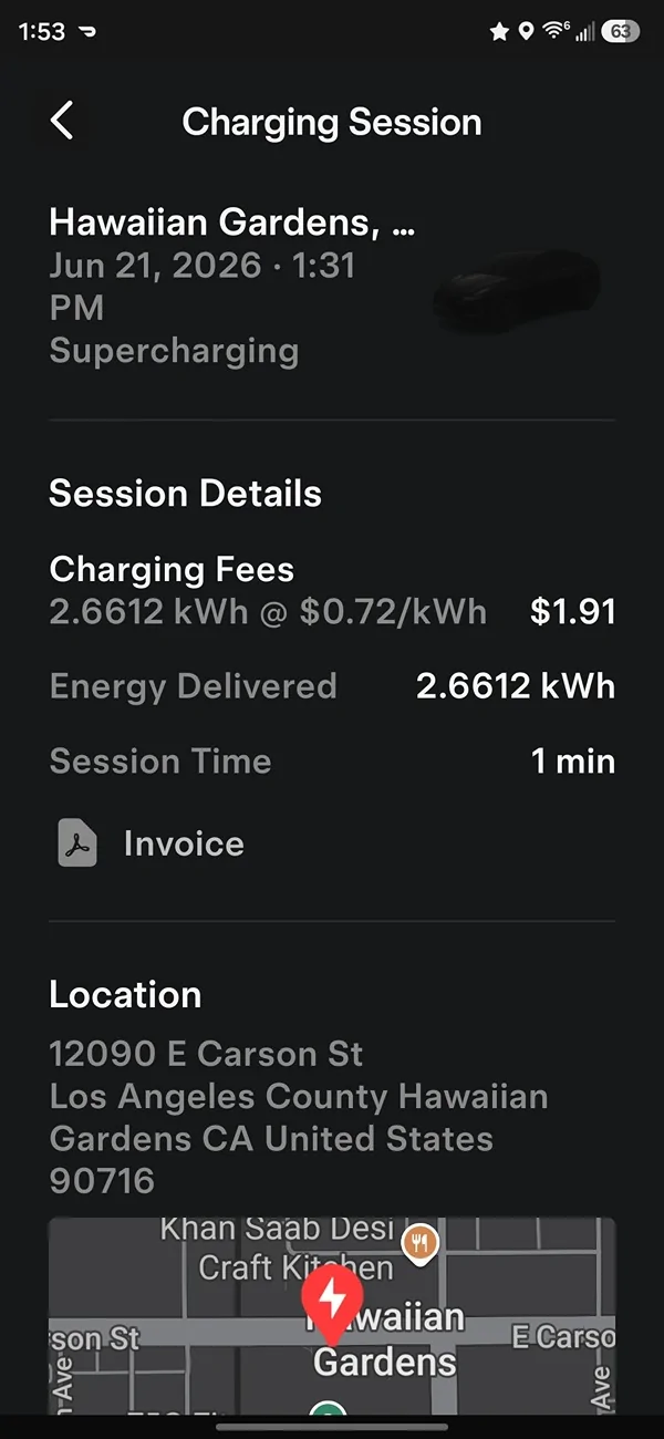 Porsche Taycan Does 2020 Taycans have problems at Tesla superchargers? Screenshot_20260621_135303_Tesla