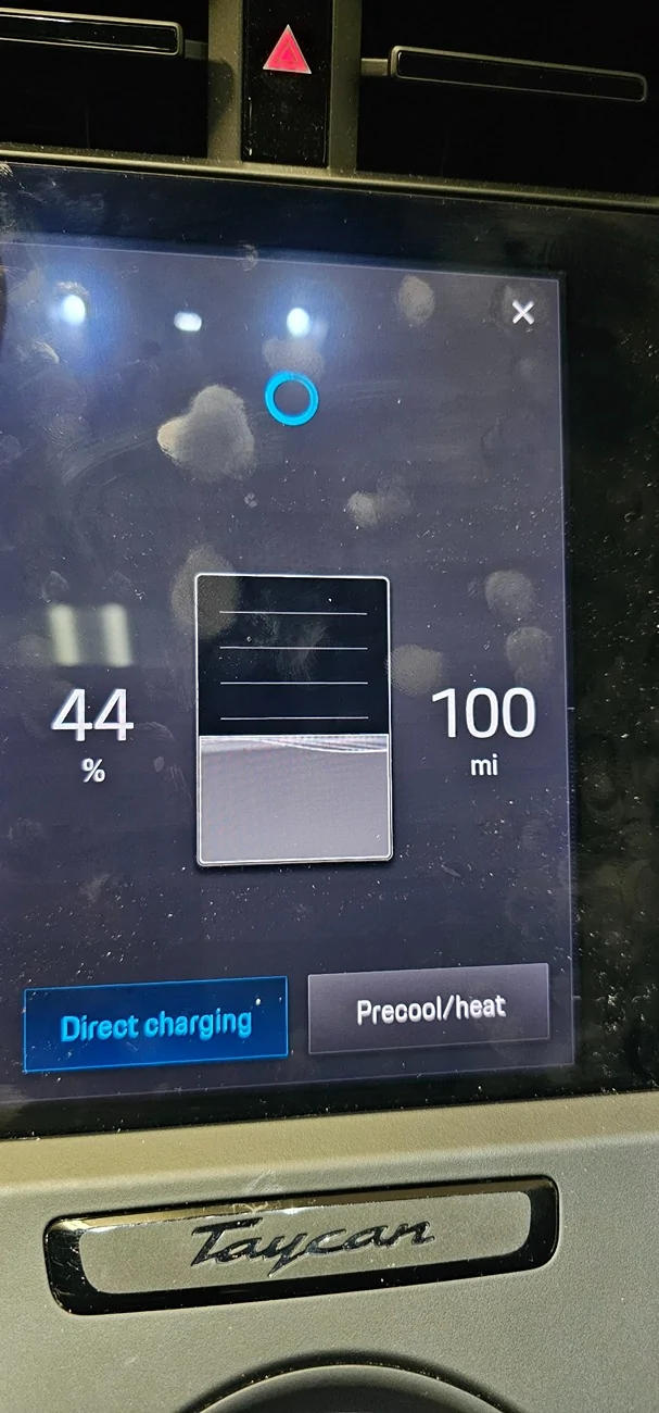 Porsche Taycan Fast charging always to 100% even with Profile taycan
