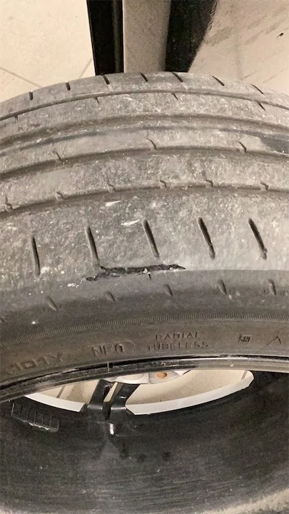 Porsche Taycan Taycan Problem - potential catastrophic tire failure Image 6-23-26 at 3.17 PM