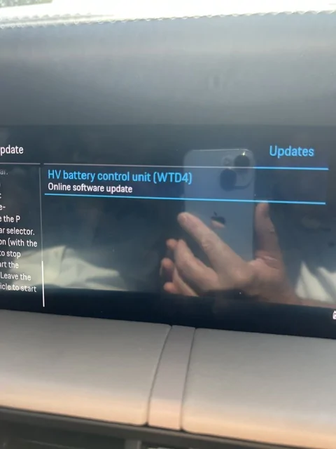 Porsche Taycan Online Update - HV battery control unit (WTD4) Photo WTD4 updat