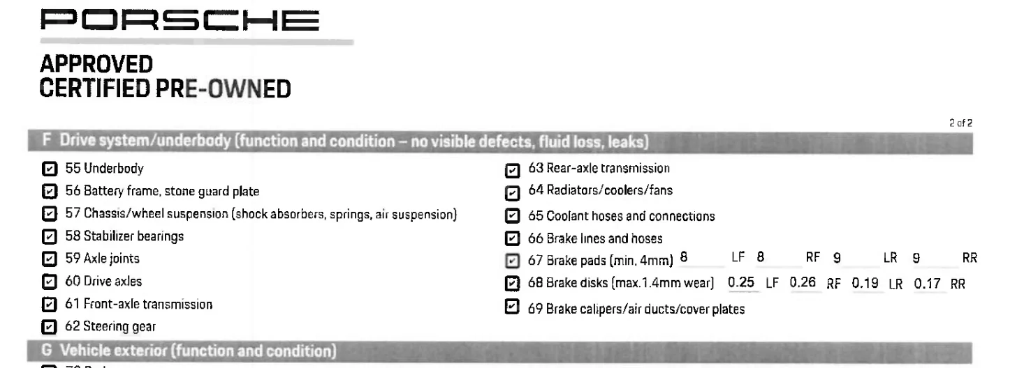 Porsche Taycan Brake pad wear 1783442599643-9