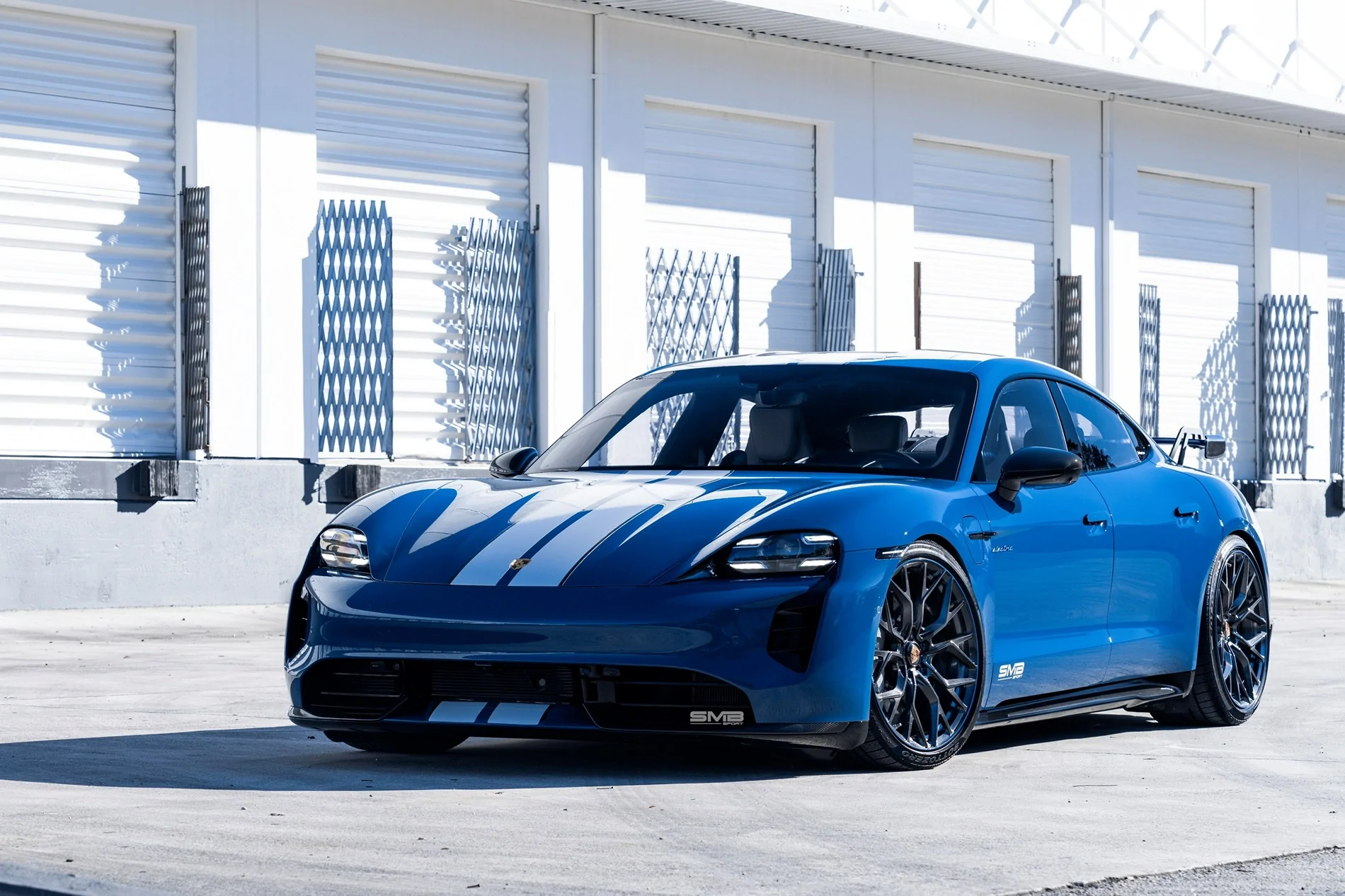 Porsche Taycan Modified / Customized 2021 Neptune Blue Turbo S Taycan.1.2