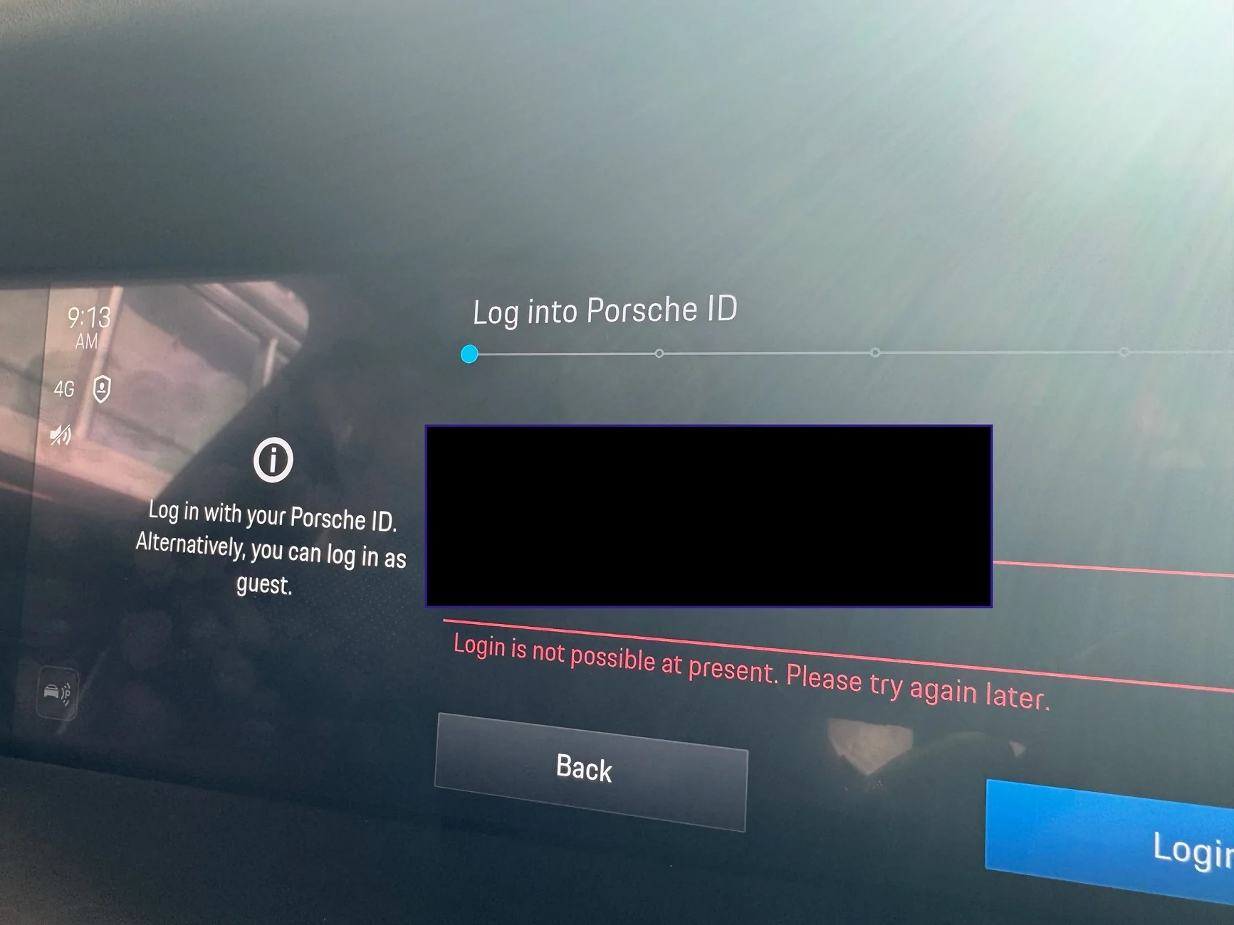 Porsche Taycan J1.2 PCM stuck offline — "login not possible" — anything left to try before a dealer visit? IMG_4269