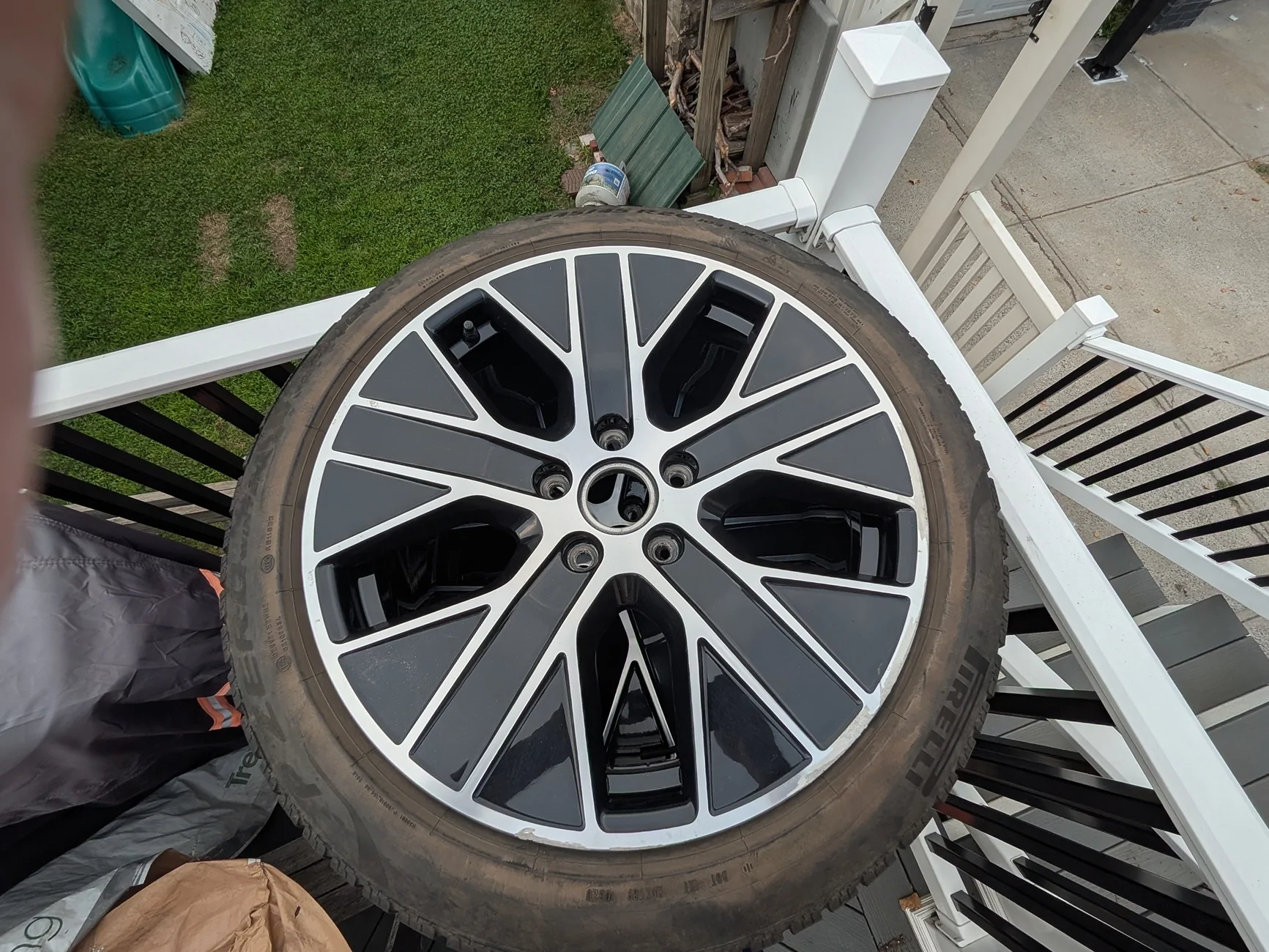Porsche Taycan 20" Turbo wheels with winter tires - NYC - $750 PXL_20260727_225302785