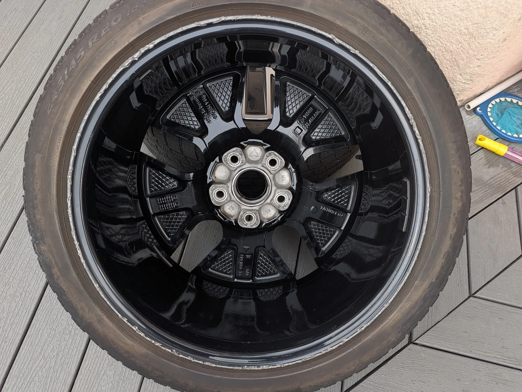 Porsche Taycan 20" Turbo wheels with winter tires - NYC - $750 PXL_20260727_225428315