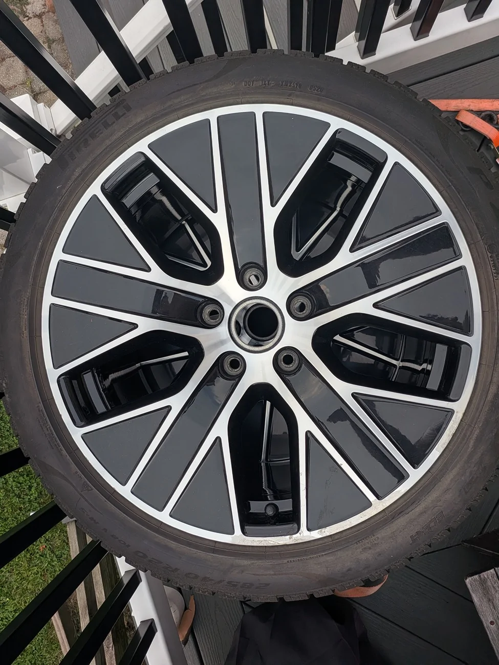 Porsche Taycan 20" Turbo wheels with winter tires - NYC - $750 PXL_20260727_225457443