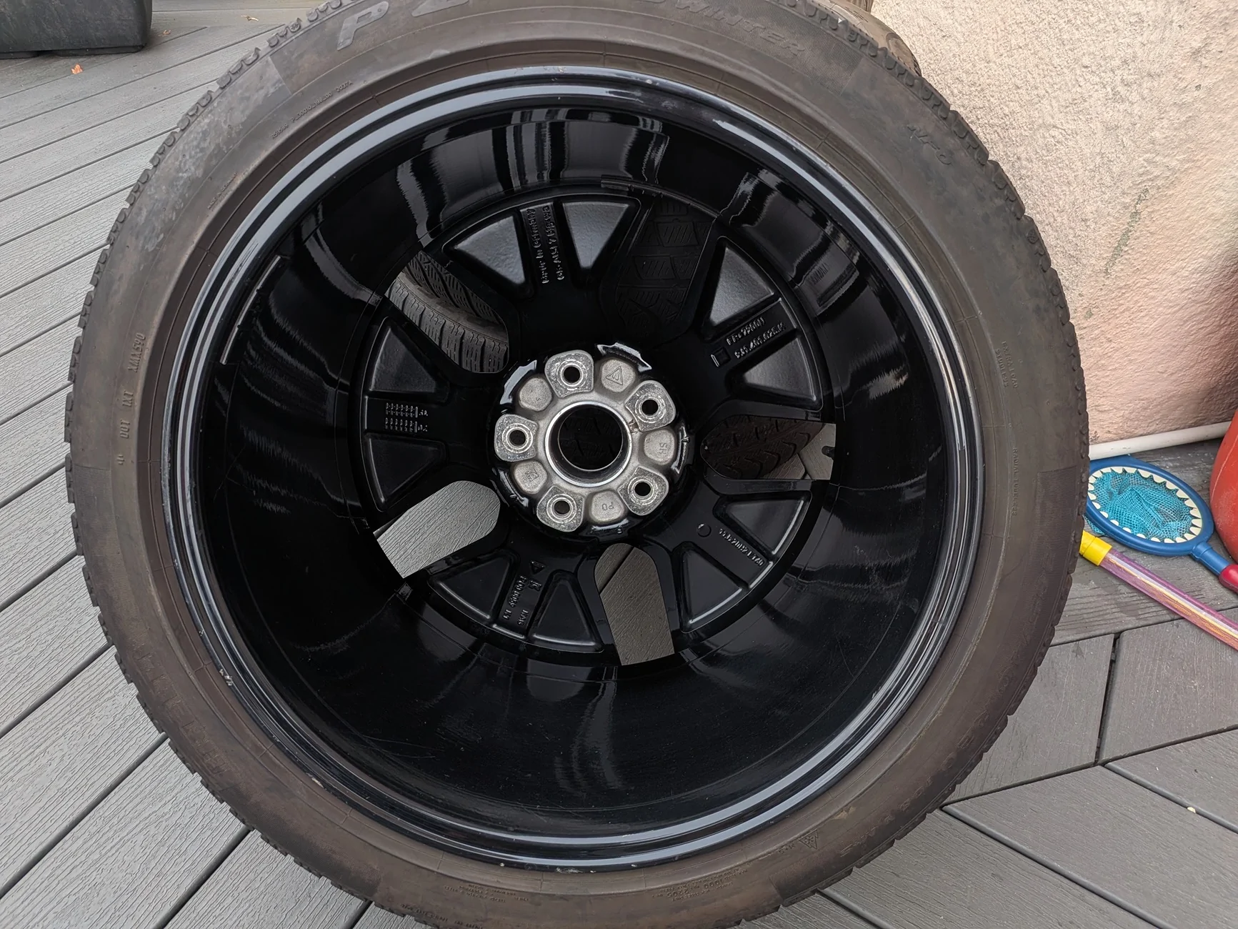 Porsche Taycan 20" Turbo wheels with winter tires - NYC - $750 PXL_20260727_225521681