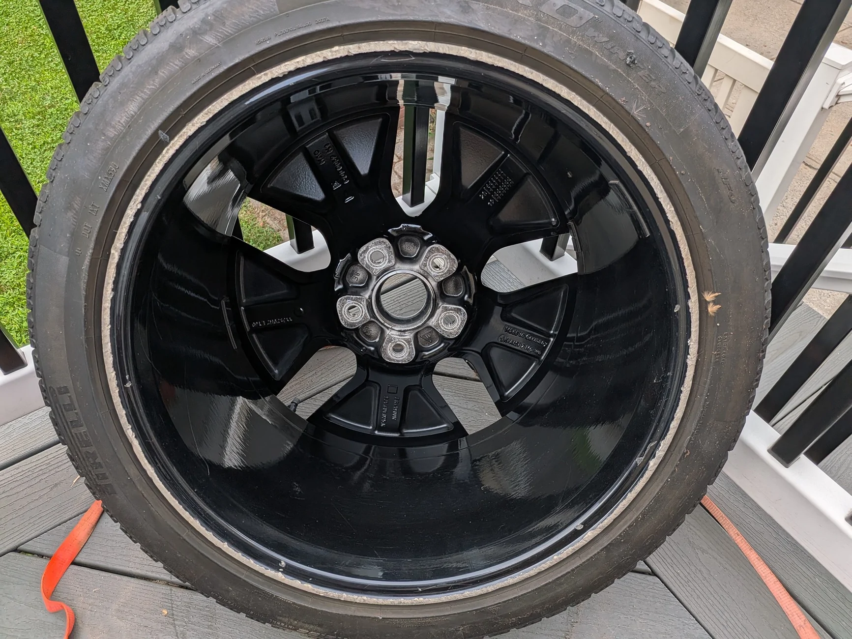 Porsche Taycan 20" Turbo wheels with winter tires - NYC - $750 PXL_20260727_225605702