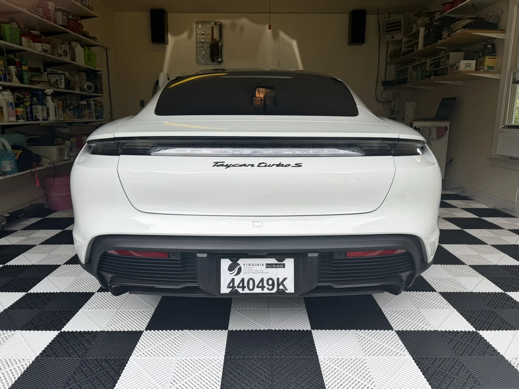 Porsche Taycan Trunk / Tail Lights (mis) alignment - how to adjust IMG_2270