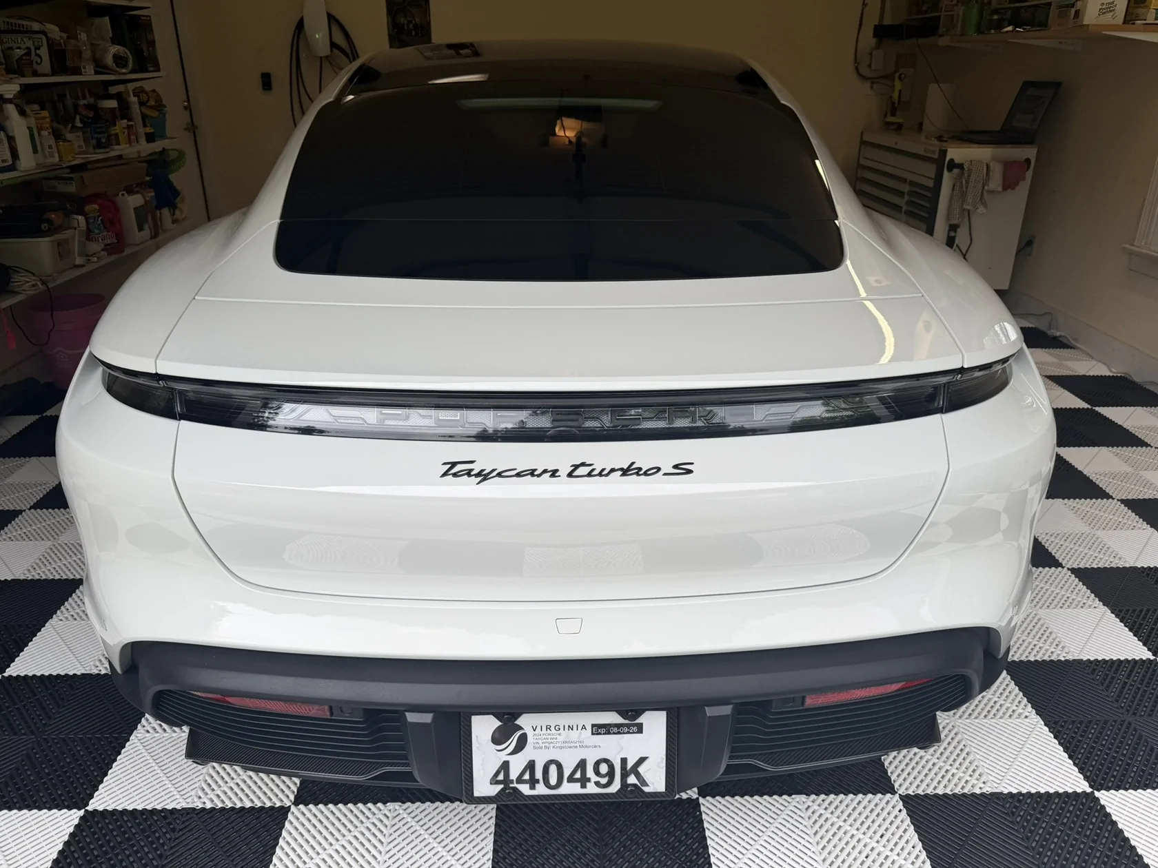 Porsche Taycan Trunk / Tail Lights (mis) alignment - how to adjust IMG_2276