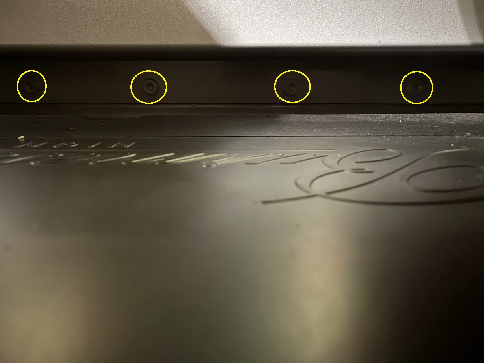 Porsche Taycan Trunk / Tail Lights (mis) alignment - how to adjust IMG_2325