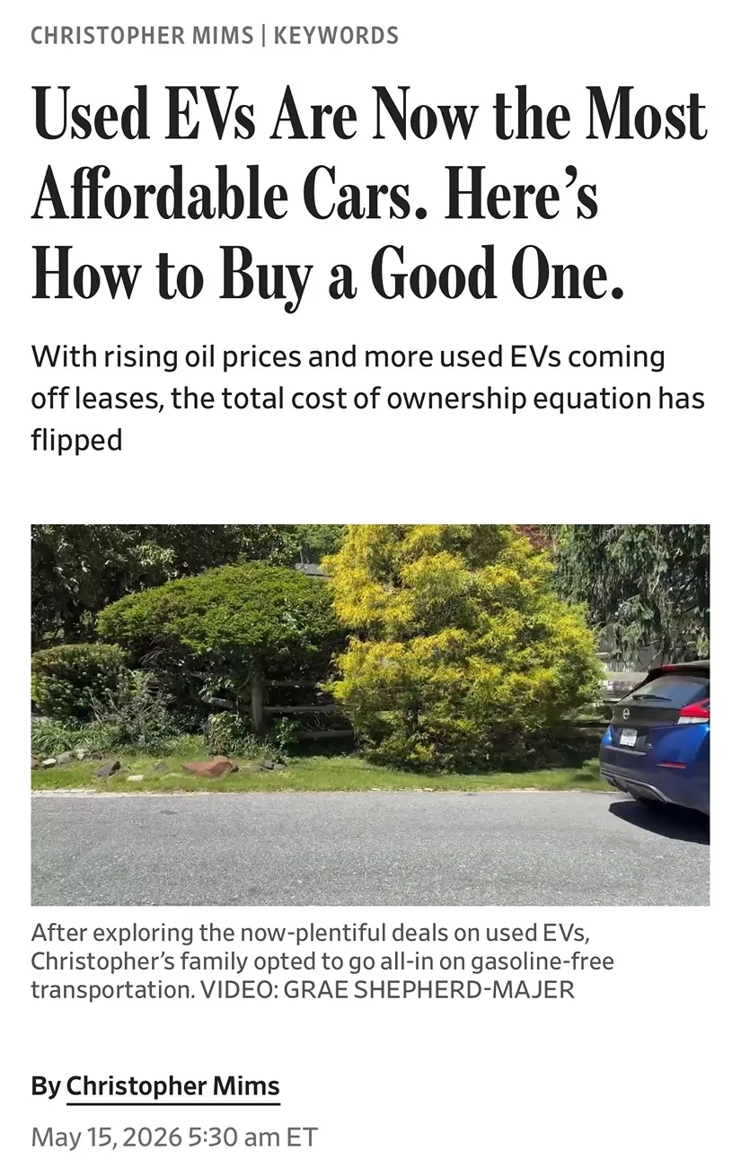 Porsche Taycan WSJ on EV Depreciation IMG_6061