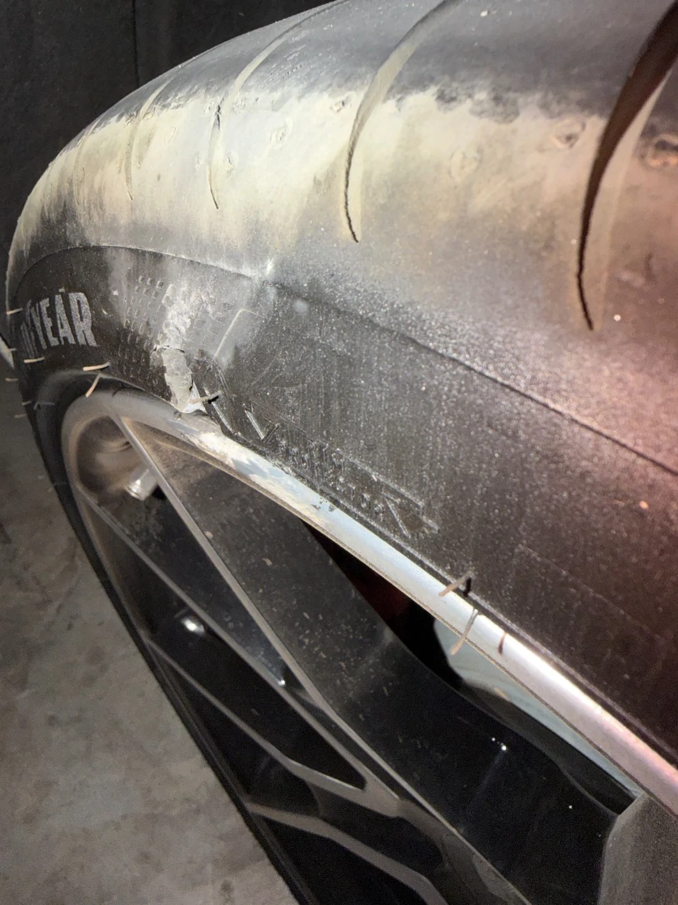 Porsche Taycan Hit A Curb IMG_0962