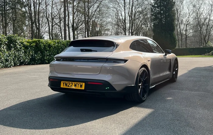 24 hours with a Taycan GTS Sport Turismo (Coffee Beige Metallic)