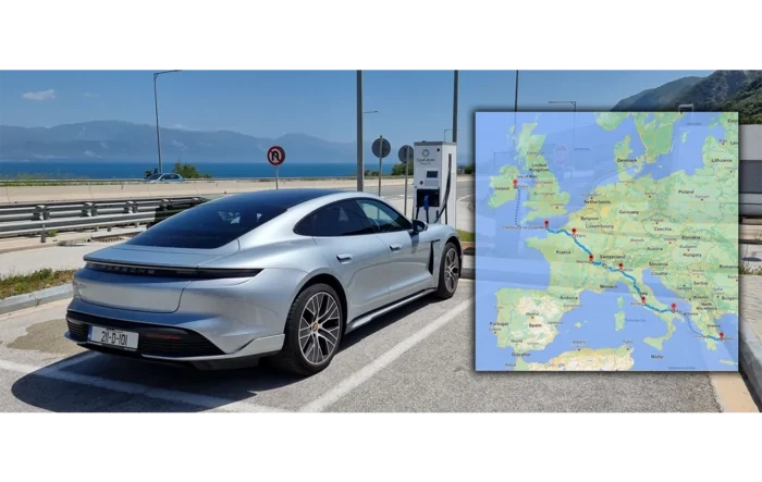 2,500km family roadtrip - Dublin (Ireland) to Athens (Greece) - in a Taycan 4S.
