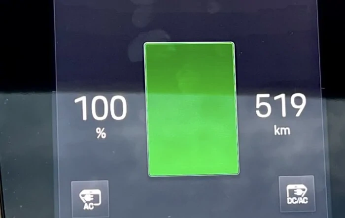 Best range estimate I got so far (100% above 500km / 311mi)