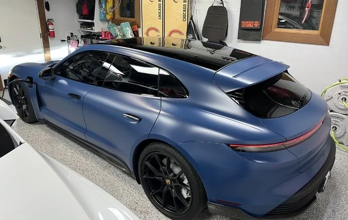 Taycan GTS Sport Turismo is home, safe and sound [Neptune Blue, XPEL Stealth PPF + Ceramic Coat]