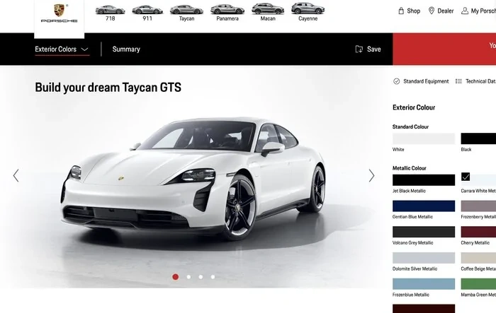 What I learned ordering a Carrera White Taycan GTS with Mission-E wheels (options talk) in the U.S.