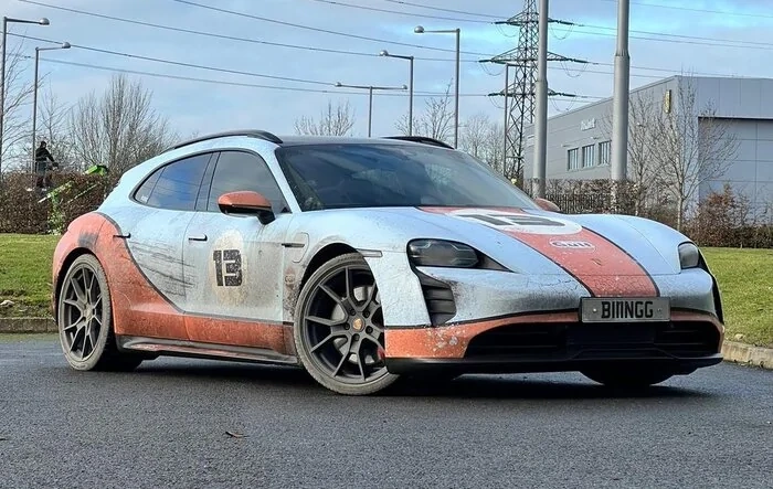 Ironic distressed wrap GTS Sports Turismo. Dirty!
