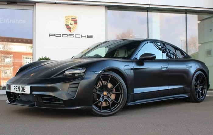 Just took delivery of my 2023 Taycan GTS and wrapped in satin PPF