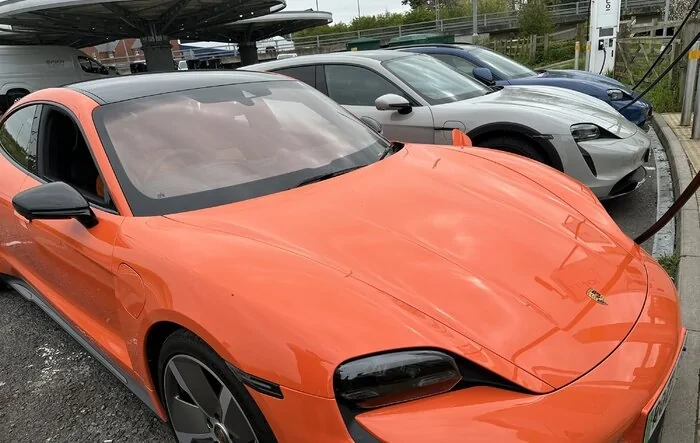 PTS Gulf Orange Taycan