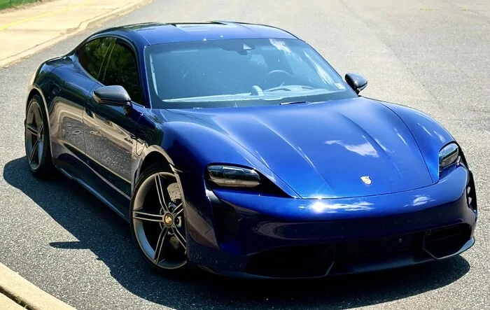 4th Taycan Arrival: MY23 Gentian Blue
