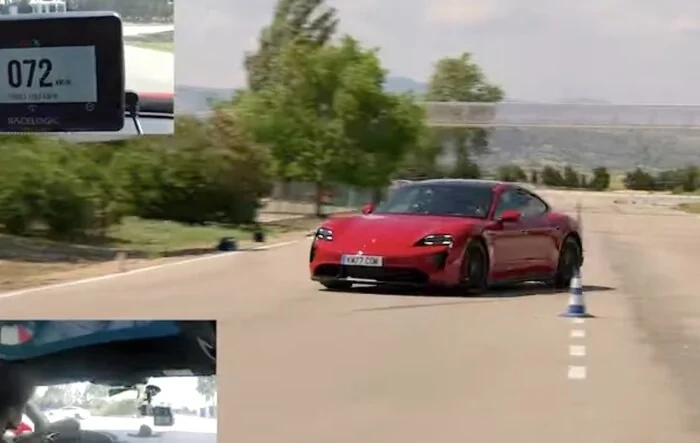 See Porsche Taycan GTS remain stable and quick in moose test and slalom