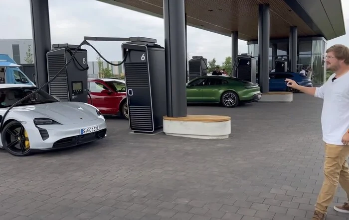 New Porsche Charging Lounge Experience by Out of Spec