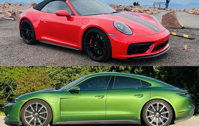 my Taycan vs my 911