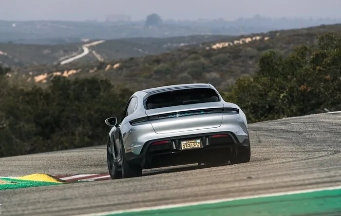 Taycan Raw Motor and Shifting Sound Recording (From Laguna Seca Track)