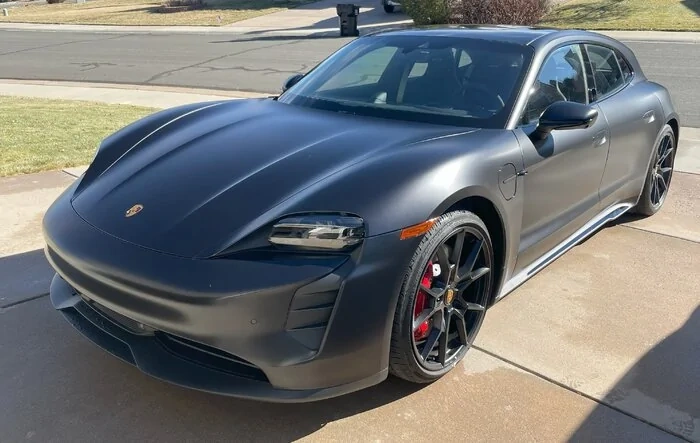 2023 Taycan GTS ST with Stealth XPEL wrap