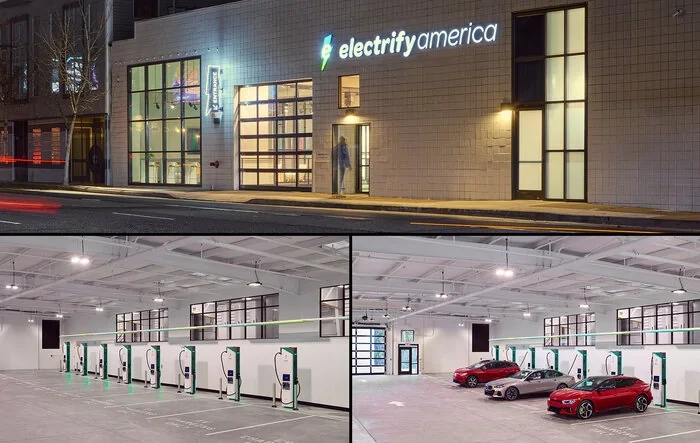 Electrify America Debuts First Indoor Flagship Station in San Francisco