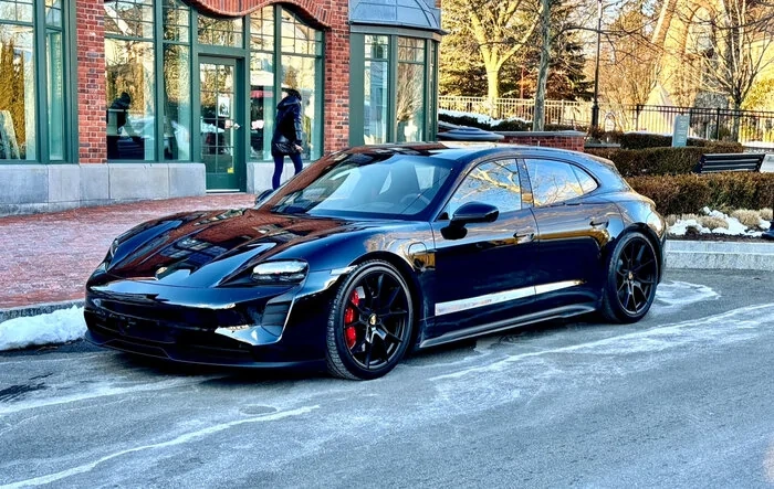 A few photos of my Taycan ST GTS - Lowered with Spacers, and a few other Mods