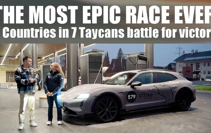 7 Taycans Race 1111 KMs in Kris Rifa Video