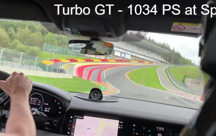 Porsche Pro Driver Takes Us On Hot Lap At Spa In 2025 Turbo GT Taycan