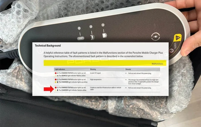 TSB: Porsche Mobile Charger Plus Supply Cable Failure (in "fixed" PMC+) - October 30, 2024
