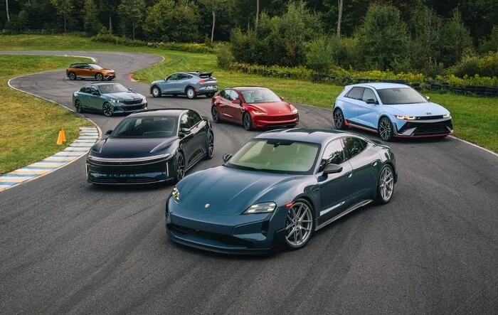 2025 Taycan GT Wins Road & Track’s 2025 Performance EV of the Year Comparison